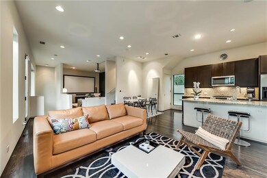 The second level features two living areas while s