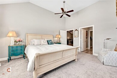Master bedroom has walk-in closet