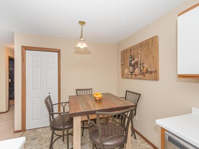 Dining area from another angle with pantry closet.