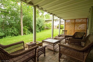 Shady, private patio