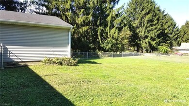 Fenced in back yard.
