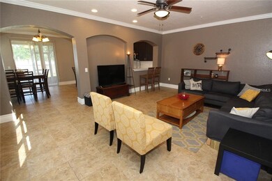 Large Family/Great Room with Tile Floors