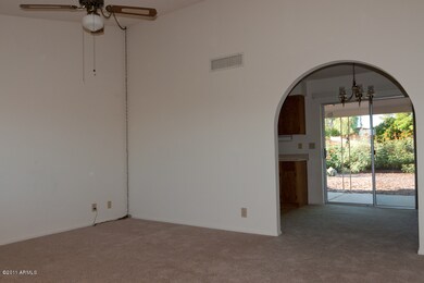 Living room towards dining area.