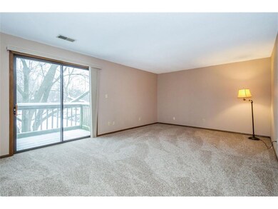 Living Room with Sliders to Deck