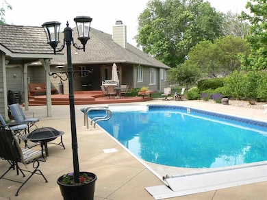 A private vacation oasis awaits in the backyard.