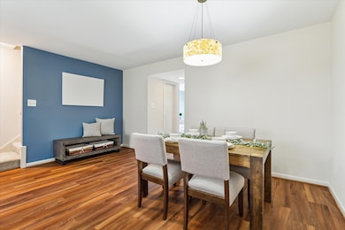 Dining room with a great view of the area where ad