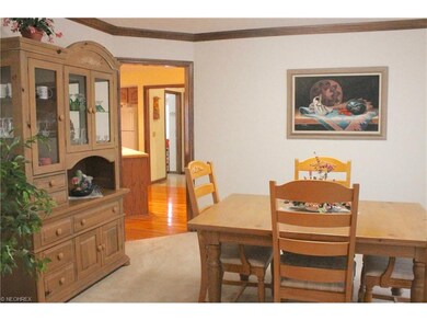 Dining room is right of front entry