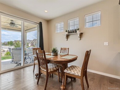 Dining space will easily fit a 6 person table open