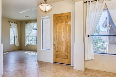 Home opens up to Dining & Living rooms.