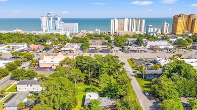 View of urban area with a large body of water