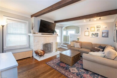 wood burning fireplace