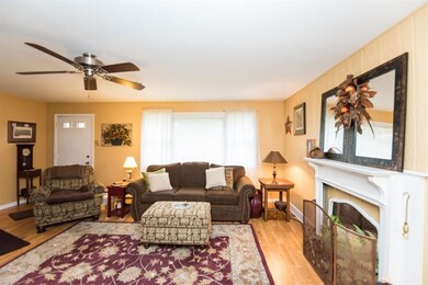 Alternate view of living room.  The door on the le