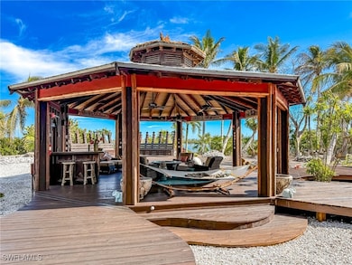 Dock area featuring a gazebo and a wooden deck