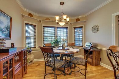 Breakfast Room for early morning coffee with a window seat.