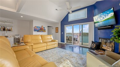 Bright living area with walk out