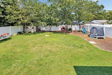 Fully fenced in backyard