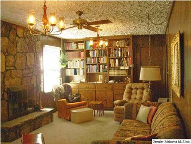 Family room with fireplace with gaslogs.
