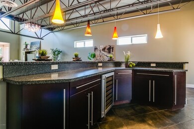 Island with Wine Refrigerator