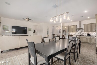 roomy dining area