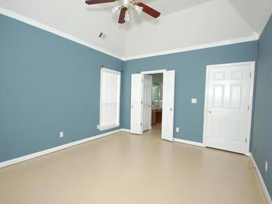 Master bedroom with luxury master bath