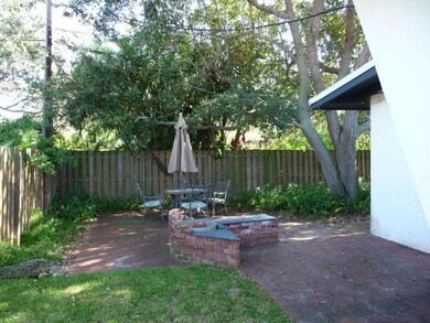 Privacy fenced yard w/patio and firepit