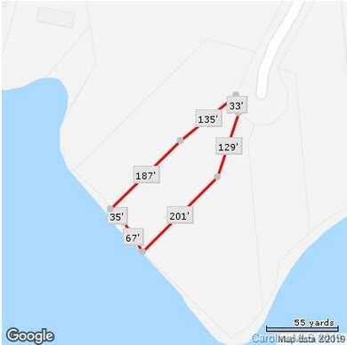 Waterfront lot parcel.