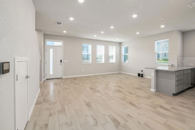Large Living Room with open floor plan to kitchen