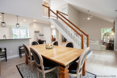 Dining area and breakfast bar