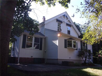 Rear of dwelling and patio.