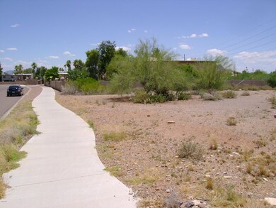 Sidewalk down front of lot