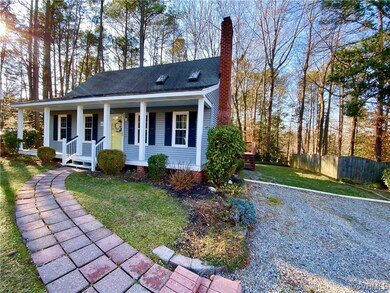 View of front of property featuring covered porch