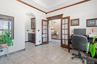 Home office area could also be a formal dining roo
