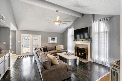 Main Living Area With Gas Fireplace