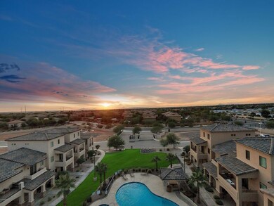 Aerial 1 looking west at sunset