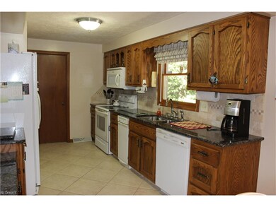 Gorgeous granite countertops in the Kitchen, and p