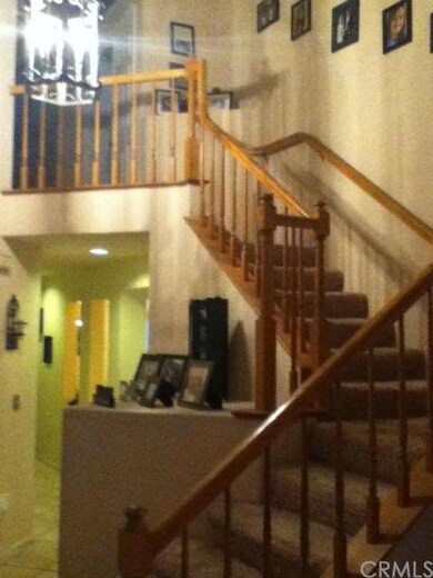 Turning staircase leading upstairs. 
