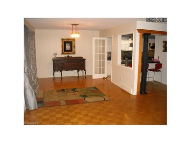 Full sized dining room opens to patio