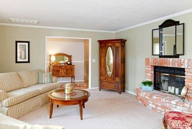 The dual side fireplace with brick hearth seating 