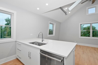 Breakfast Bar full slab with sink and Bosch dishwa