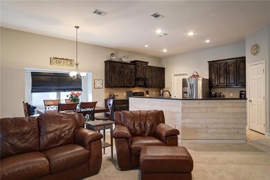 High ceilings in this open plan.