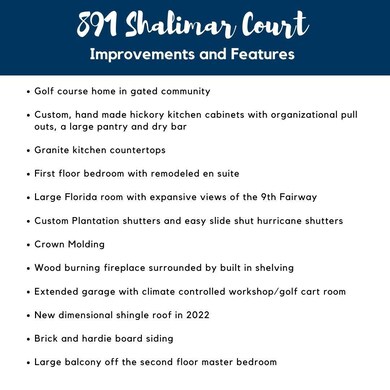 Golf course home in gated community Cust