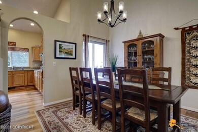Formal dining w wood floors