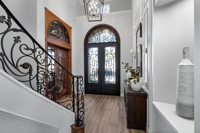 Foyer entrance with stairs, french doors, plenty o