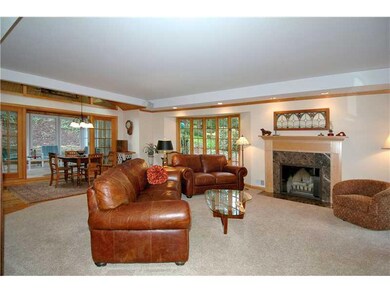 Family Room. 2000 addition complete with fireplace