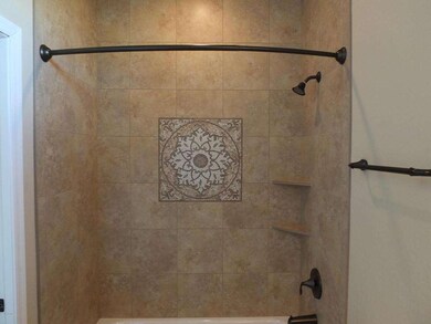 2nd bath shower with decorative surround