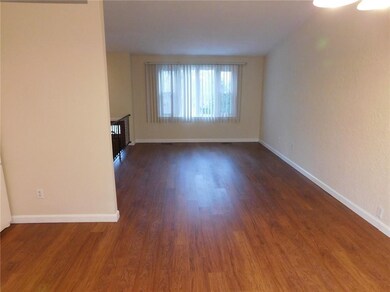 Living room with new Brazilian Cherry plank floori