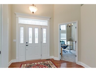 Entry with Transom Window - fabulous gleaming wood