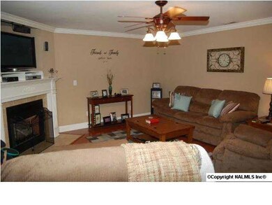 Great room is spacious.