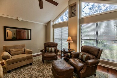 Living room features hardwood floors and plenty of