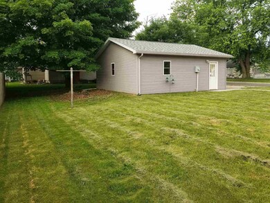 Rear yard toward garage.